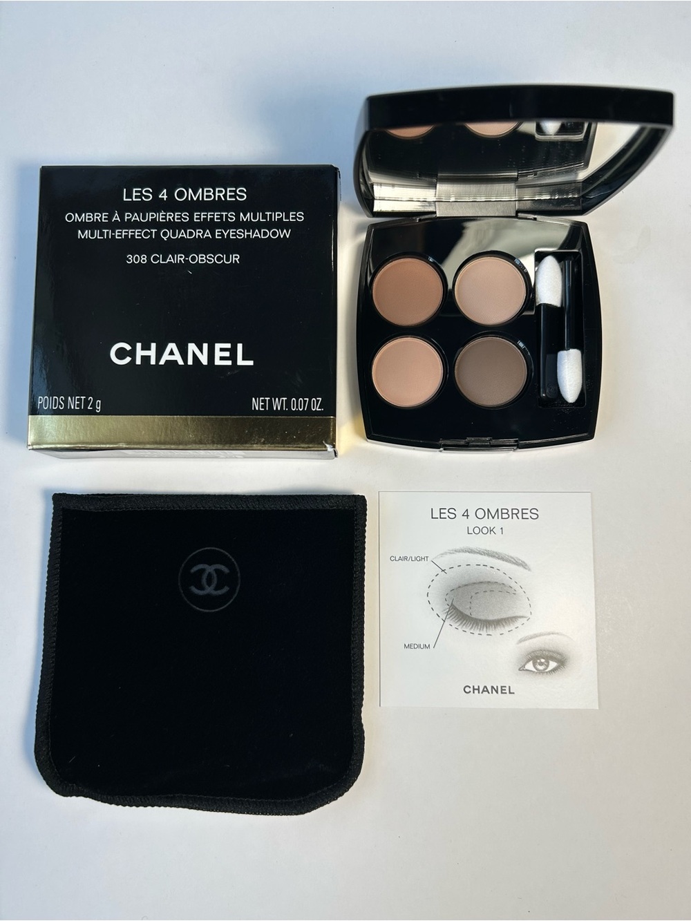 NWT🌷CHANEL Les 4 Ombres Quad Eyeshadow #308